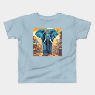 Blue Elephant Kids T-Shirt